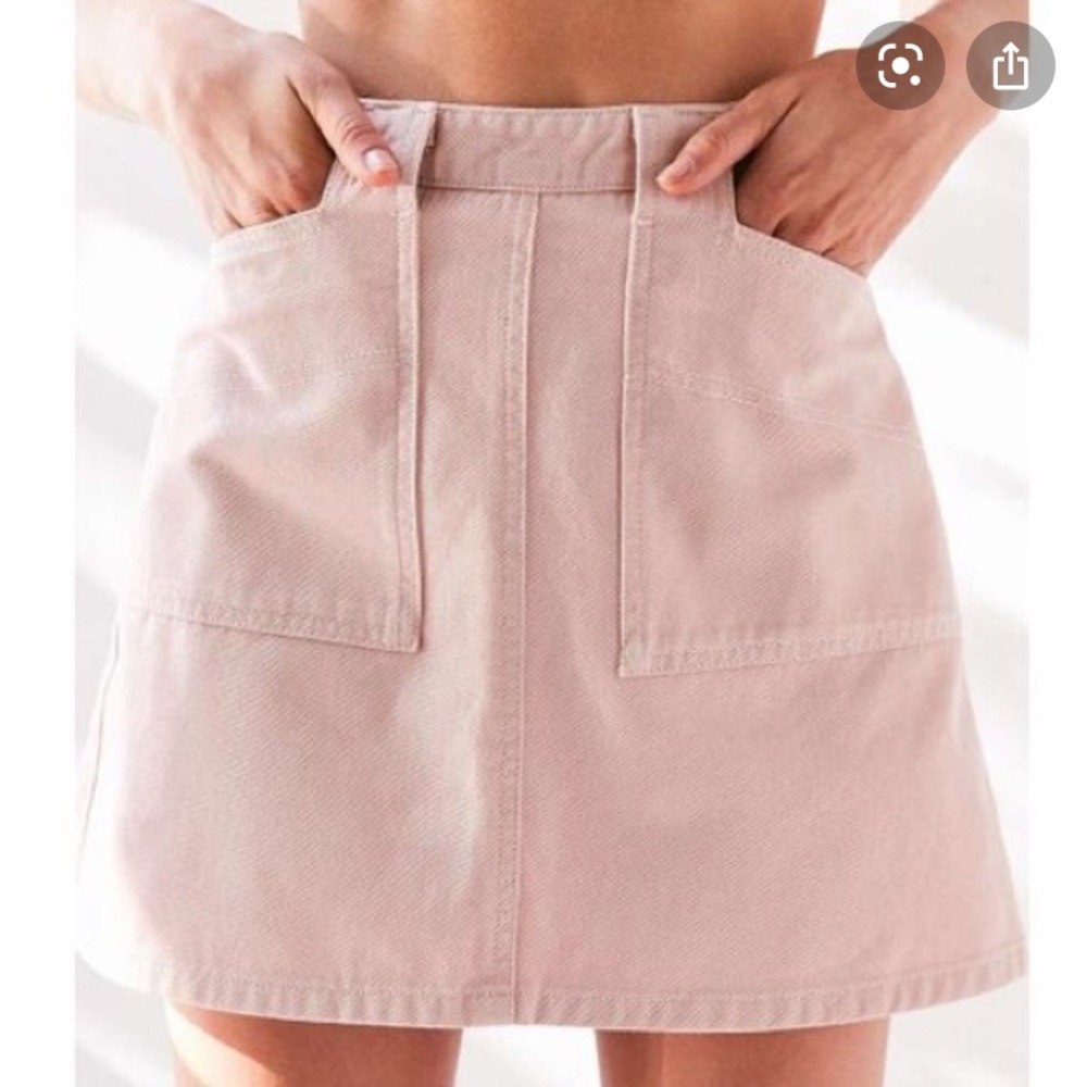 Peach cargo skirt